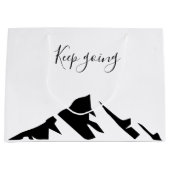 Grand Sac Cadeau Conserver Noir Moderne En Simple (Devant)