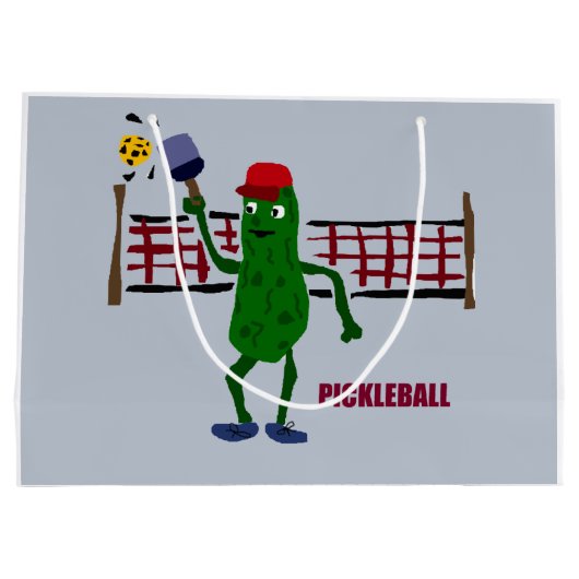 Grand Sac Cadeau Conserves au vinaigre drôles jouant la conception (Dos)