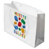 Grand Sac Cadeau Constructeur de briques Blocs amusants Bâtiment Ma (Dos Angle)