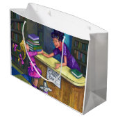 Grand Sac Cadeau Contrôle de bibliothèque (Dos Angle)