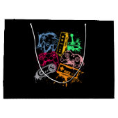 Grand Sac Cadeau Contrôleurs de console de jeu vidéo Retro 80's 90' (Dos)