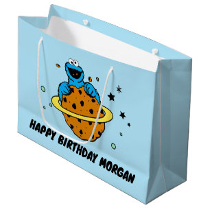 Grand Sac Cadeau Cookie Monster   Joyeux anniversaire