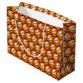 Grand Sac Cadeau Cool Basketball sports carrelé motif (Dos Angle)
