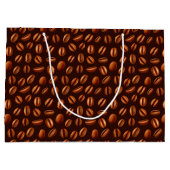 Grand Sac Cadeau cool café carrelé motif (Dos)