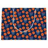 Grand Sac Cadeau cool carrelé basket-ball motif (Devant)