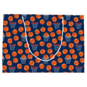 Grand Sac Cadeau cool carrelé basket-ball motif (Dos)