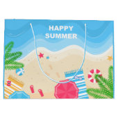 Grand Sac Cadeau cool Happy Summer beach party (Dos)