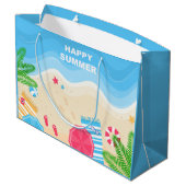 Grand Sac Cadeau cool Happy Summer beach party (Dos Angle)