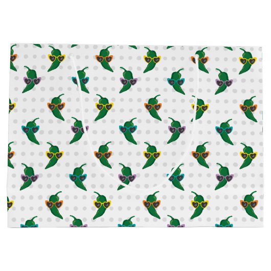 Grand Sac Cadeau Cool Shades Green Chili Motif (Dos)