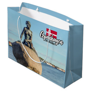 Grand Sac Cadeau Copenhague Danemark Mermaid