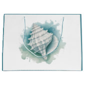 Grand Sac Cadeau Coquillage côtier/nautique (Devant)