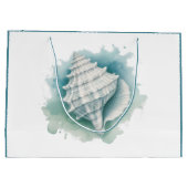 Grand Sac Cadeau Coquillage côtier/nautique (Dos)