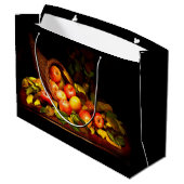 Grand Sac Cadeau Cornucopie aux pommes (Dos Angle)