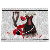 Grand Sac Cadeau Costume cancan 2 (Devant)