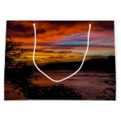 Grand Sac Cadeau Coucher de soleil à Praia, Cap Vert (Devant)