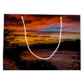 Grand Sac Cadeau Coucher de soleil à Praia, Cap Vert (Dos)