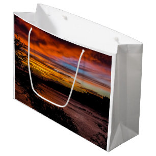 Grand Sac Cadeau Coucher de soleil à Praia, Cap Vert