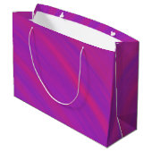 Grand Sac Cadeau Coucher de soleil rose et violet (Dos Angle)