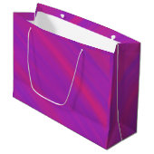 Grand Sac Cadeau Coucher de soleil rose et violet (Devant Angle)