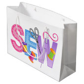 Grand Sac Cadeau Coudre le montage (Dos Angle)