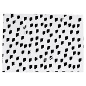 Grand Sac Cadeau Couleur d'eau noir et blanc (Dos)