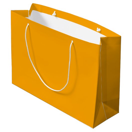 Grand Sac Cadeau couleur orange (Dos Angle)