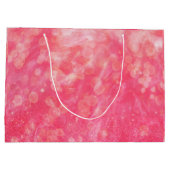 Grand Sac Cadeau Couleur rose Abstraite moderne (Dos)