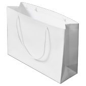 Grand Sac Cadeau Couleur solide blanche (Dos Angle)