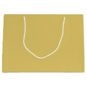 Grand Sac Cadeau Couleur solide crème or (Devant)