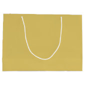 Grand Sac Cadeau Couleur solide crème or (Dos)