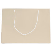 Grand Sac Cadeau Couleur uni Champagne beige (Devant)