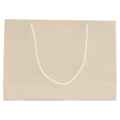Grand Sac Cadeau Couleur uni Champagne beige (Dos)