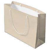 Grand Sac Cadeau Couleur uni Champagne beige (Dos Angle)