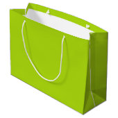Grand Sac Cadeau Couleur vert citron uni (Dos Angle)