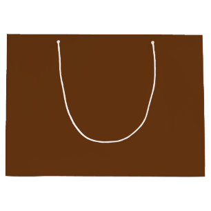 Grand Sac Cadeau Couleur vierge solide Sepia