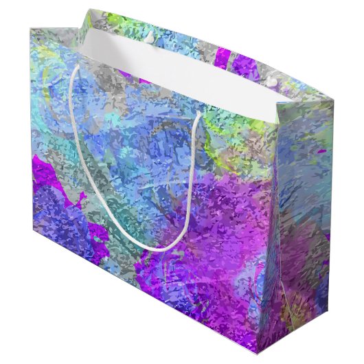 Grand Sac Cadeau Couleurs Abstraites 2 (Dos Angle)