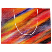 Grand Sac Cadeau Couleurs Abstraites du coucher de soleil 3 (Dos)