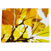 Grand Sac Cadeau Couleurs d'automne, feuille (Devant)