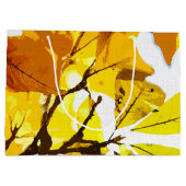 Grand Sac Cadeau Couleurs d'automne, feuille (Dos)