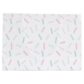 Grand Sac Cadeau Couleurs pastel Parsemées de blanc (Dos)