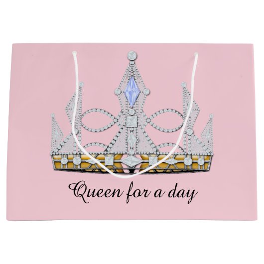 Grand Sac Cadeau Couronne (Devant)