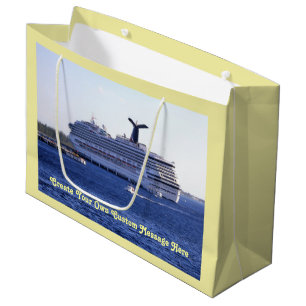 Grand Sac Cadeau Coutume de visite de bateau de croisière de