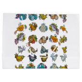 Grand Sac Cadeau Couverture bébé Oiseaux & petits oiseaux (Dos)