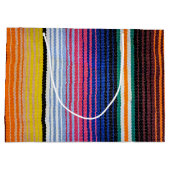 Grand Sac Cadeau Couverture Fiesta mexicaine colorée (Dos)