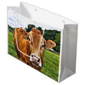 Grand Sac Cadeau COW Cute (Devant Angle)