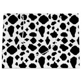Grand Sac Cadeau Cow Print Black and White (Devant)
