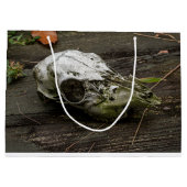 Grand Sac Cadeau Crâne de cerf blanc (Dos)
