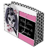 Grand Sac Cadeau Crâne de sucre personnalisé (Dos Angle)