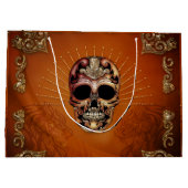 Grand Sac Cadeau Crâne décoratif (Dos)