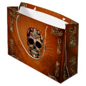 Grand Sac Cadeau Crâne décoratif (Dos Angle)